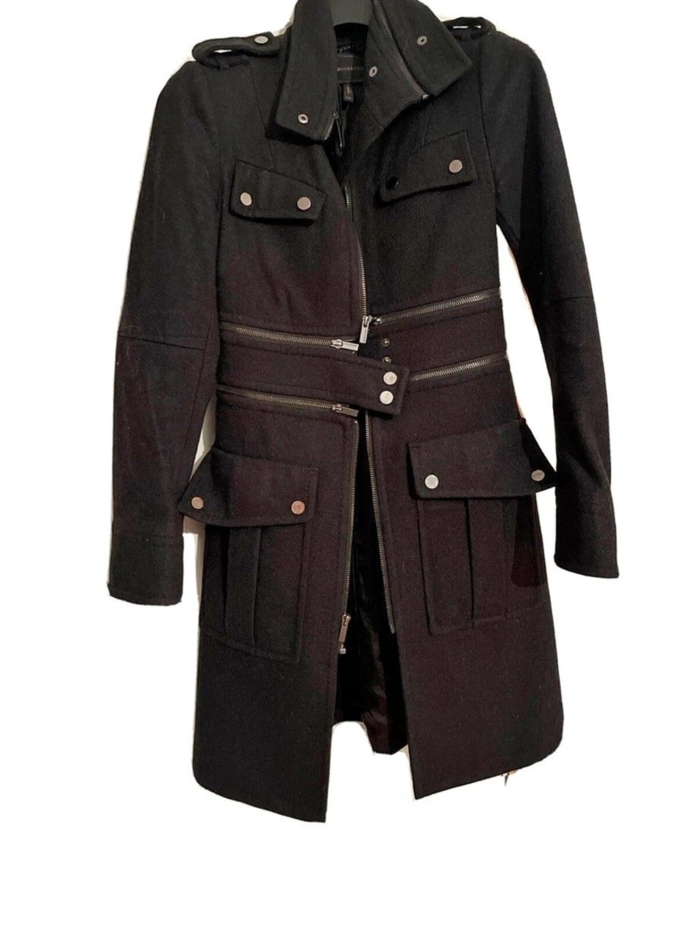 BCBG MaxAzria Black wool Coat Xs